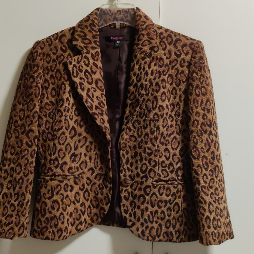 Animal print jacket